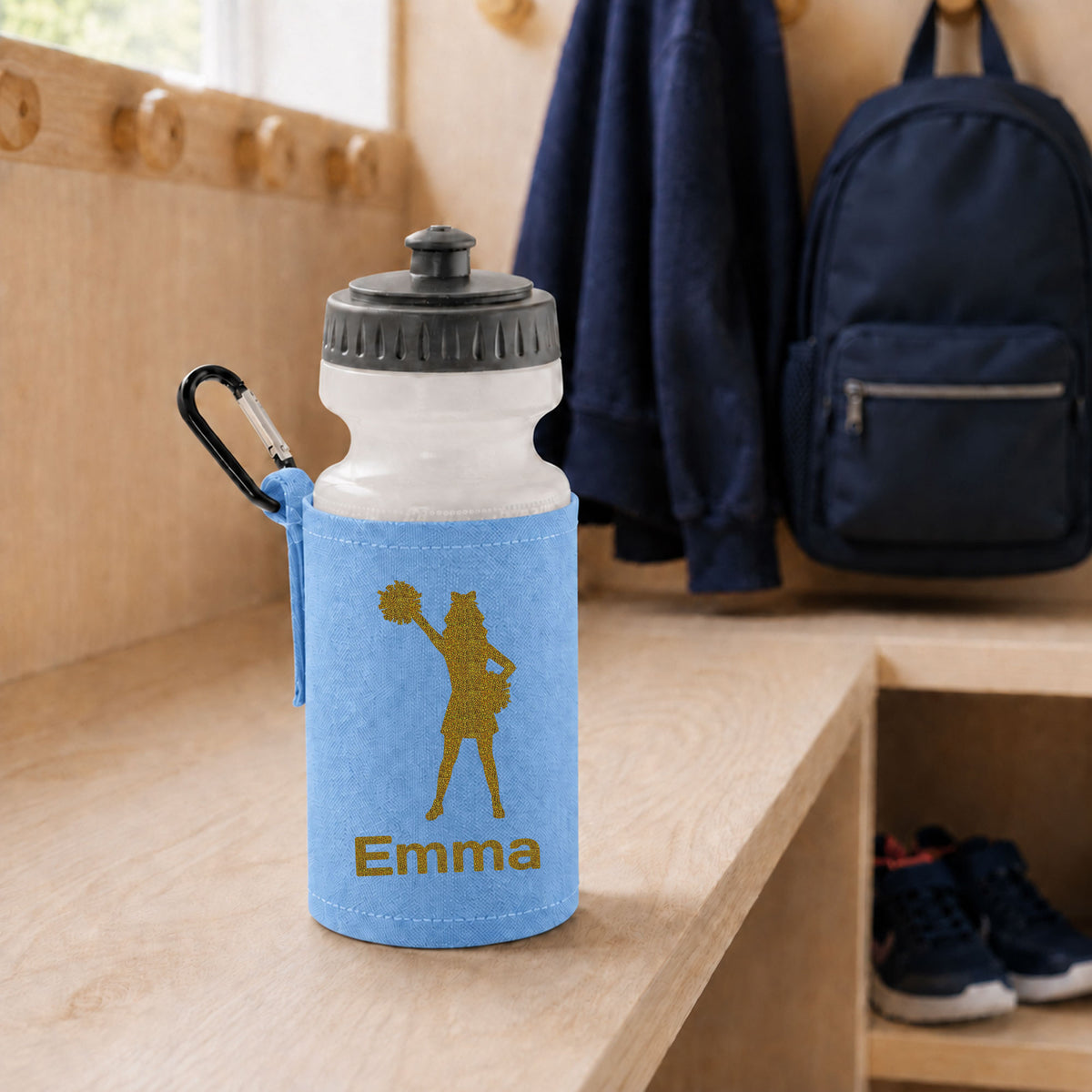 Sky Blue Water Bottle & Holder