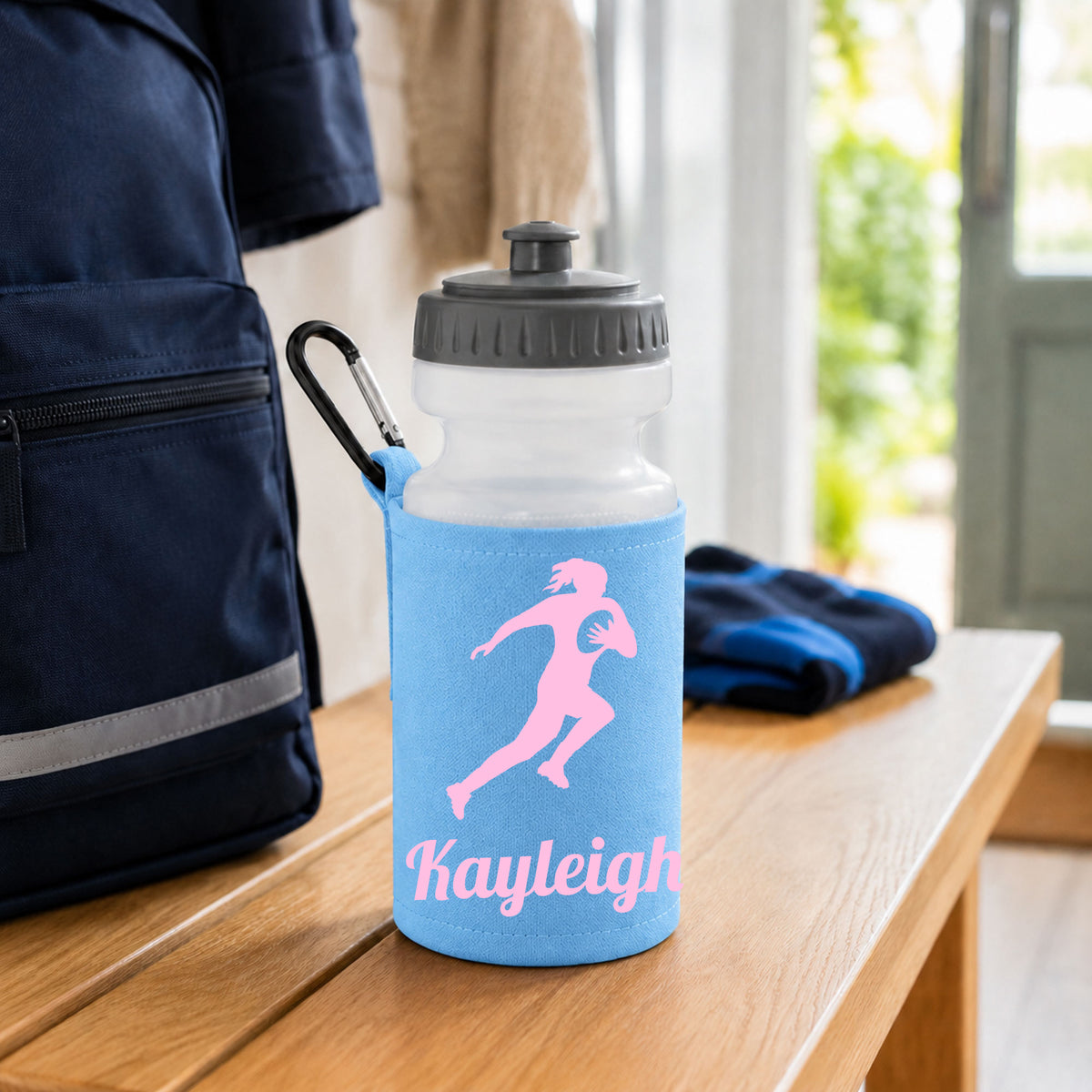 Sky Blue Water Bottle & Holder