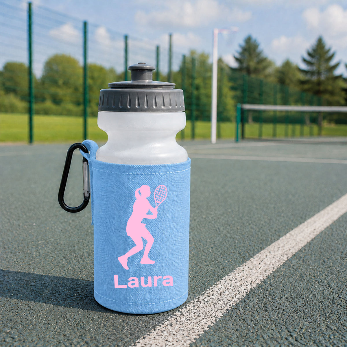 Sky Blue Water Bottle & Holder