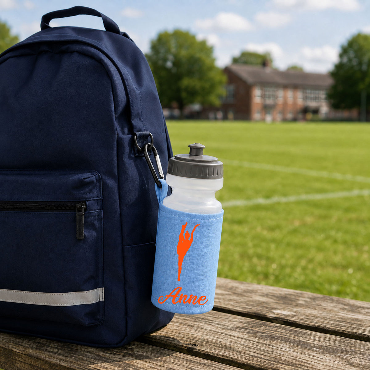 Sky Blue Water Bottle & Holder