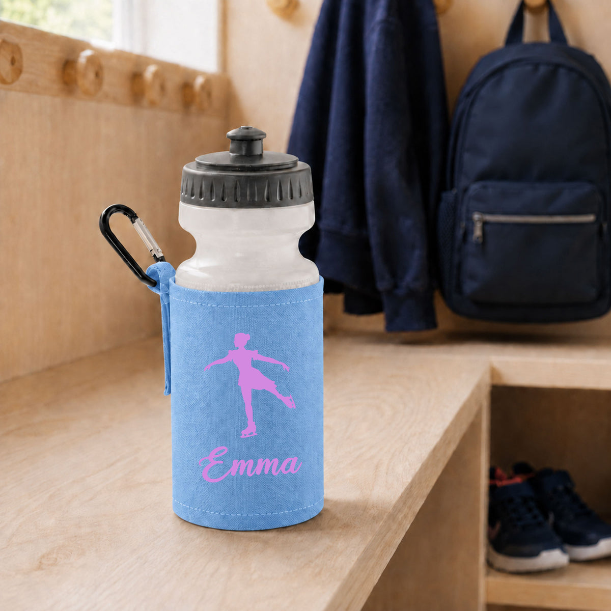 Sky Blue Water Bottle & Holder