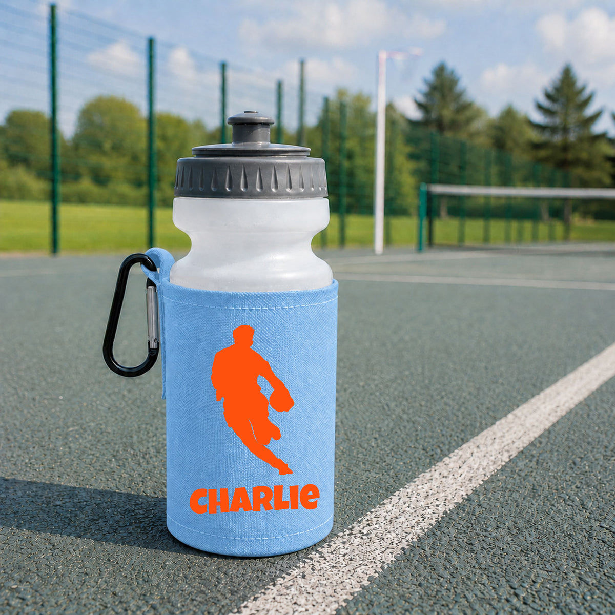 Sky Blue Water Bottle & Holder