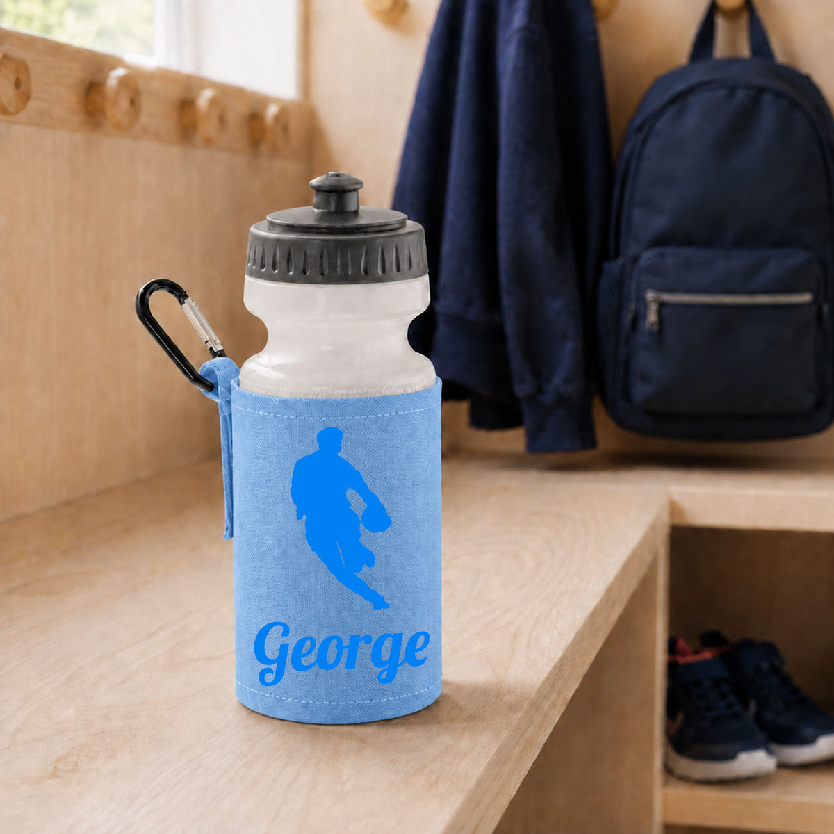 Sky Blue Water Bottle & Holder