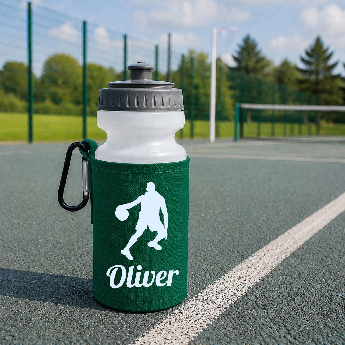 Bottle Green Water Bottle & Holder