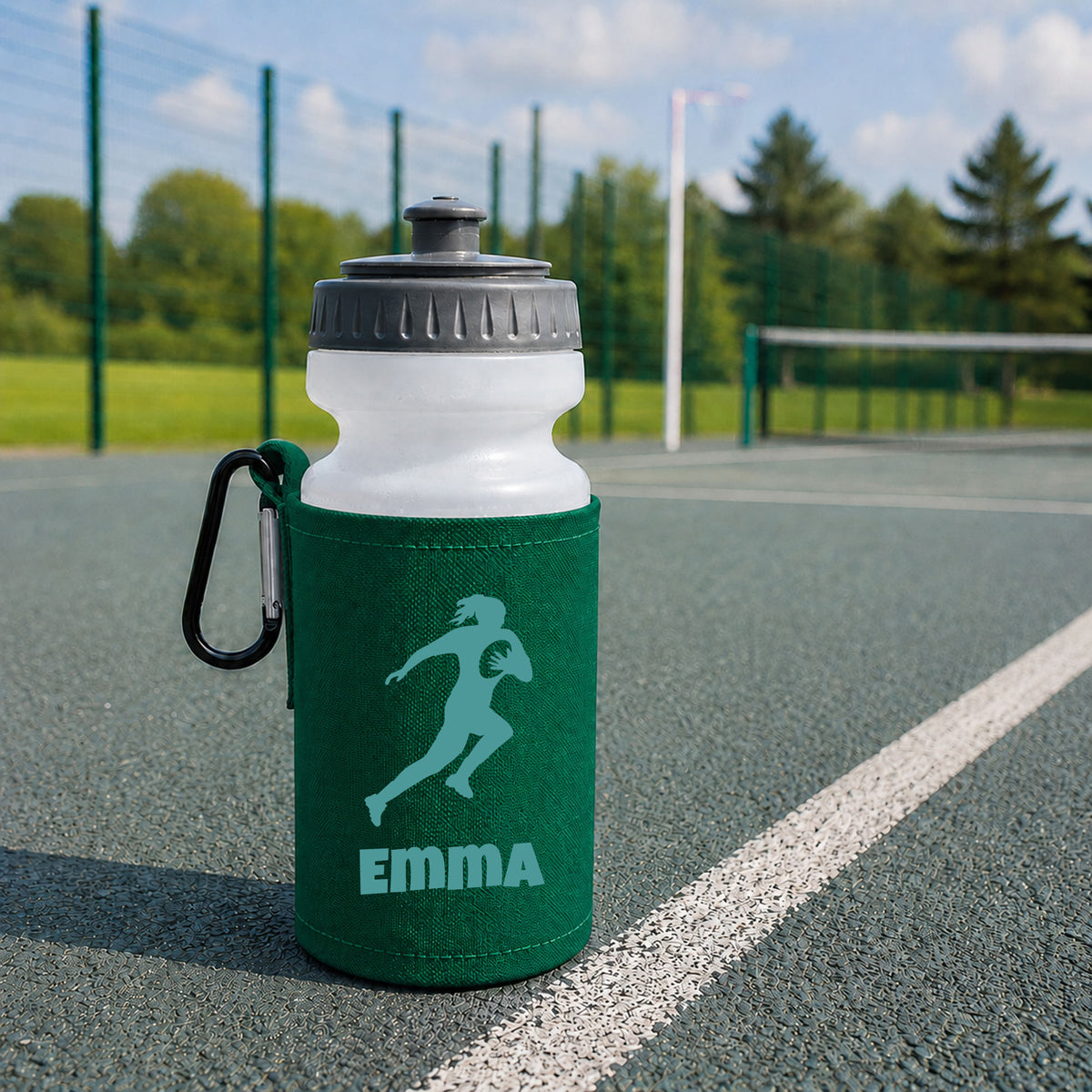 Bottle Green Water Bottle & Holder