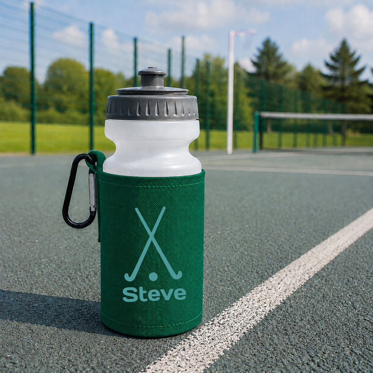 Bottle Green Water Bottle & Holder