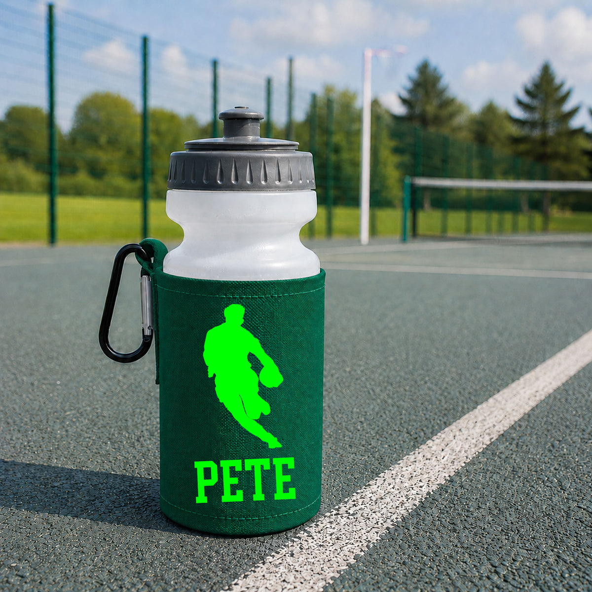 Bottle Green Water Bottle & Holder