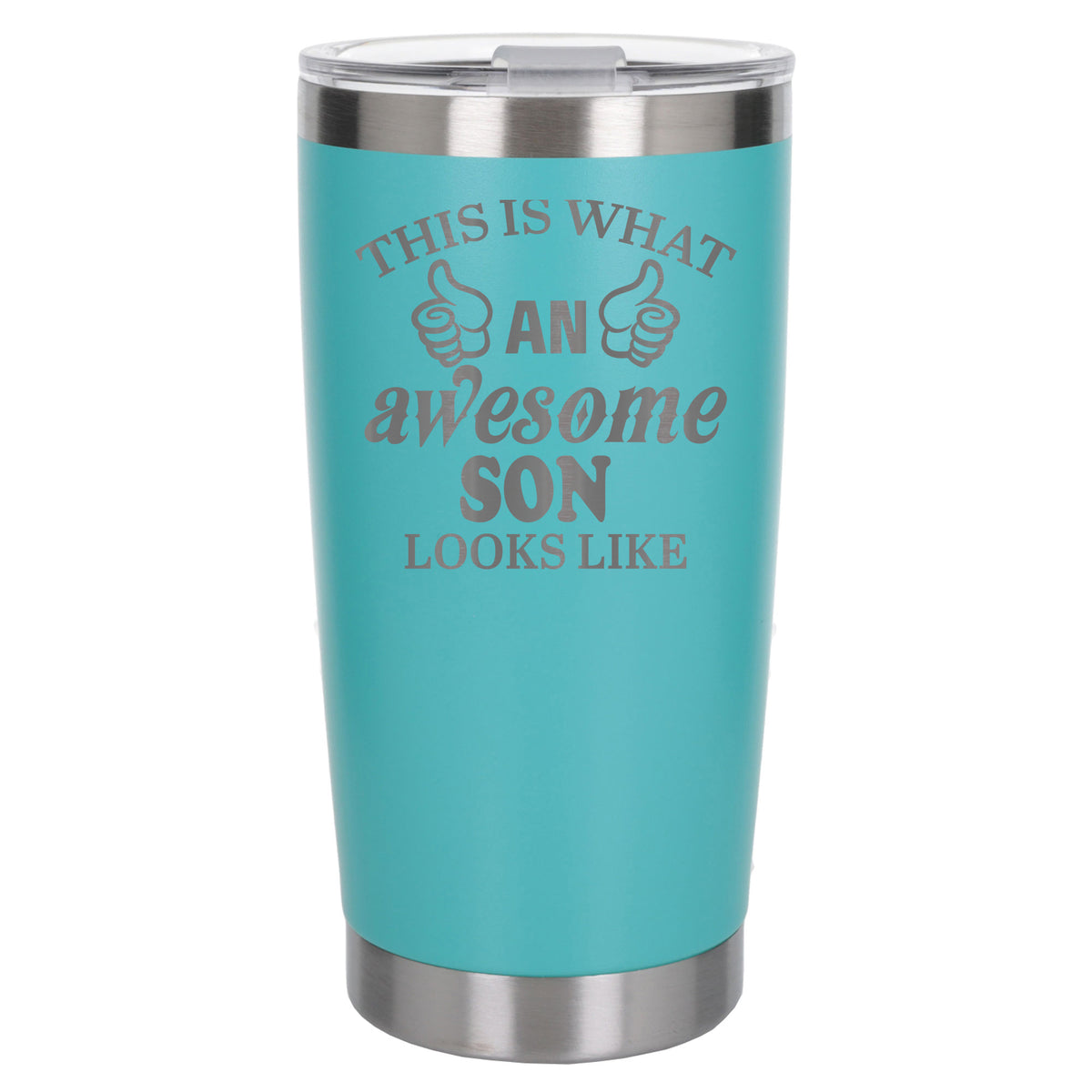 Turquoise Thermal Metal Coffee Cup