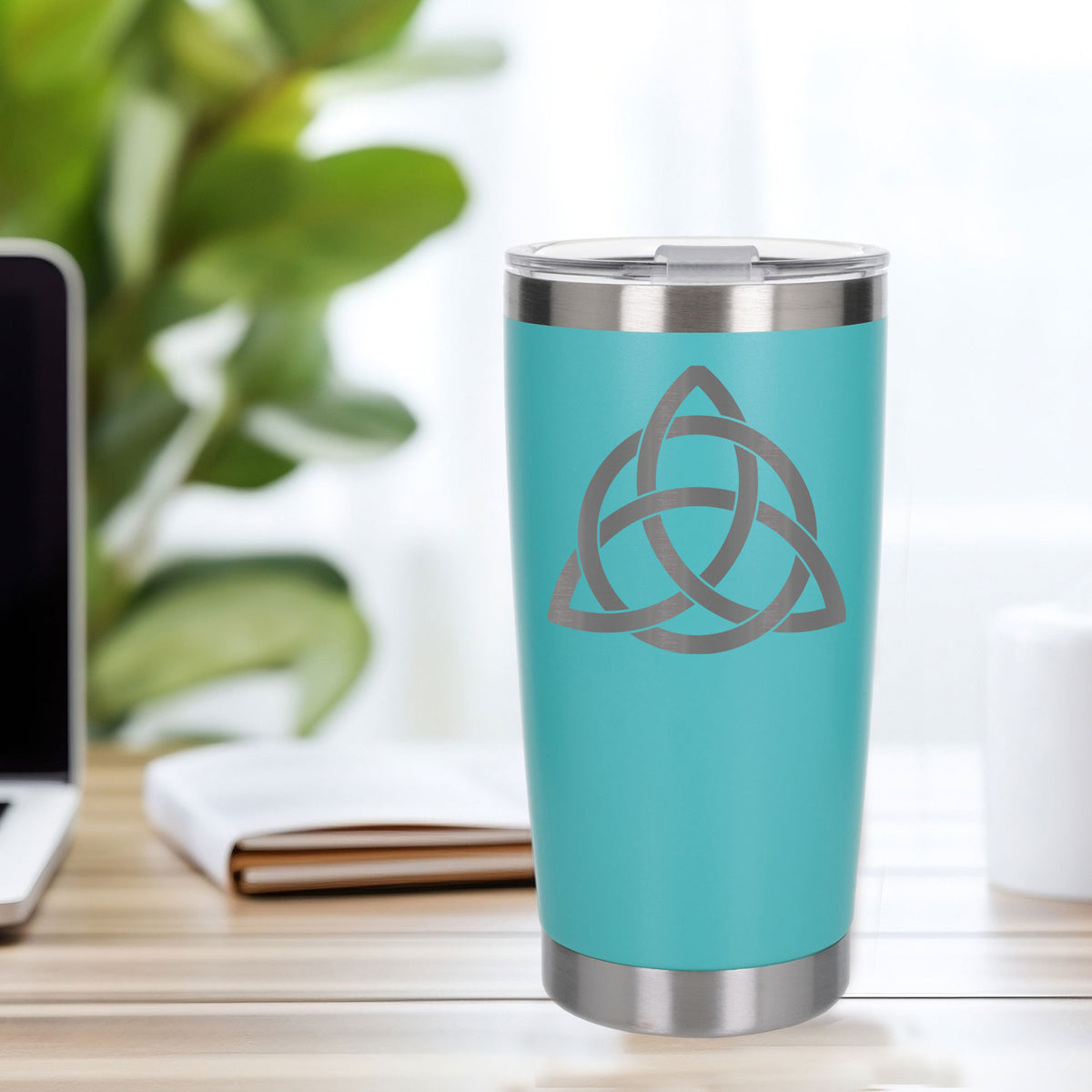 Turquoise Thermal Metal Coffee Cup