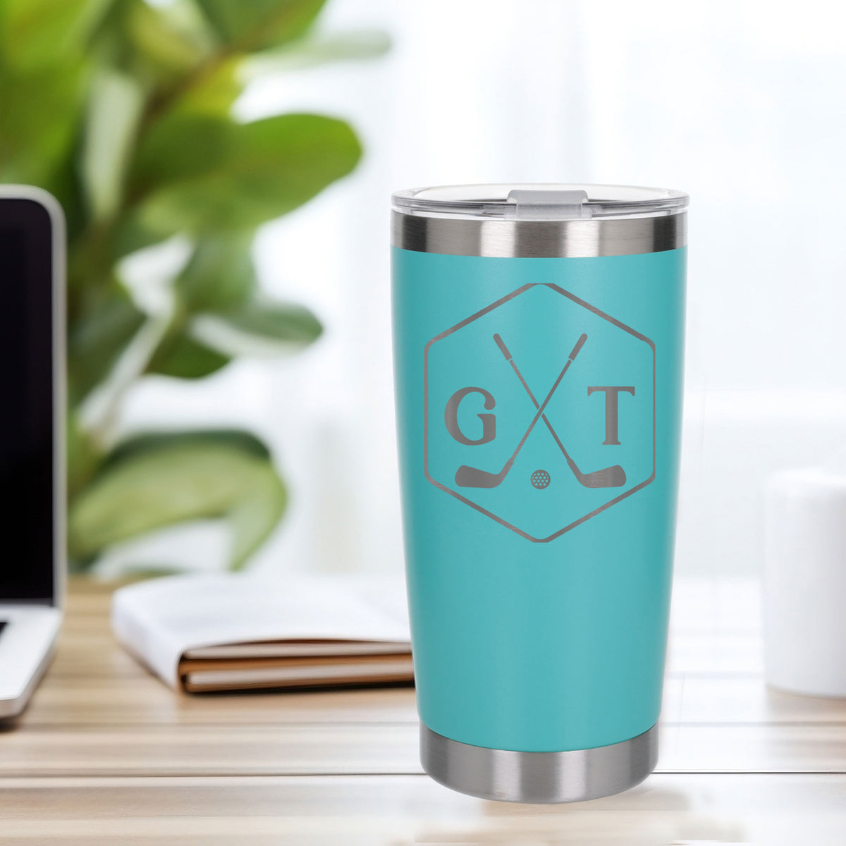 Turquoise Thermal Metal Coffee Cup