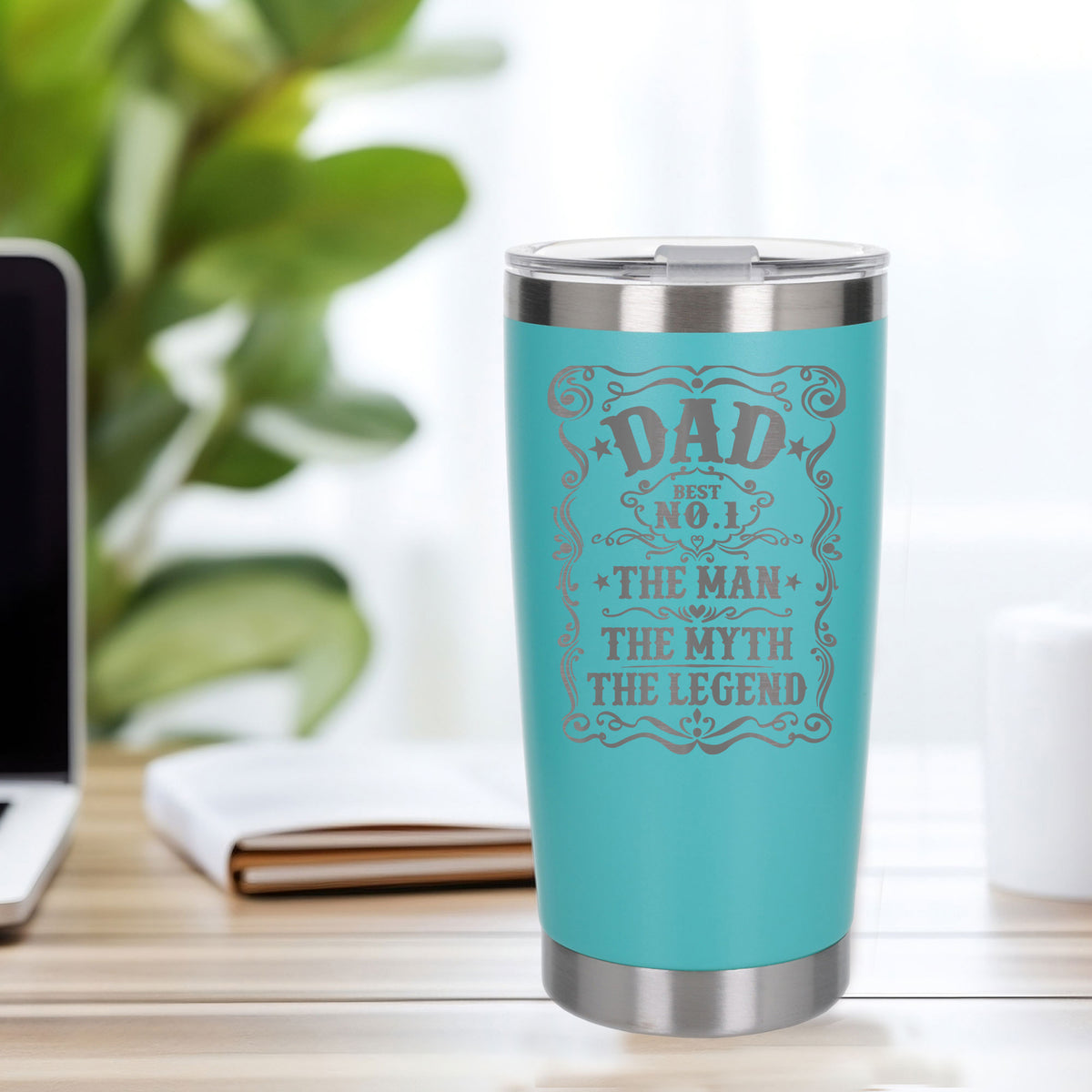Turquoise Thermal Metal Coffee Cup