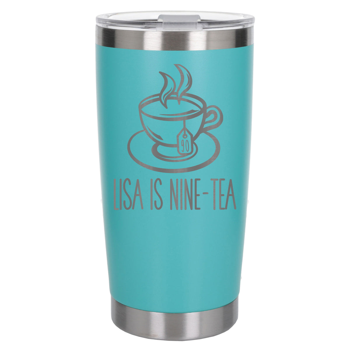 Turquoise Thermal Metal Coffee Cup