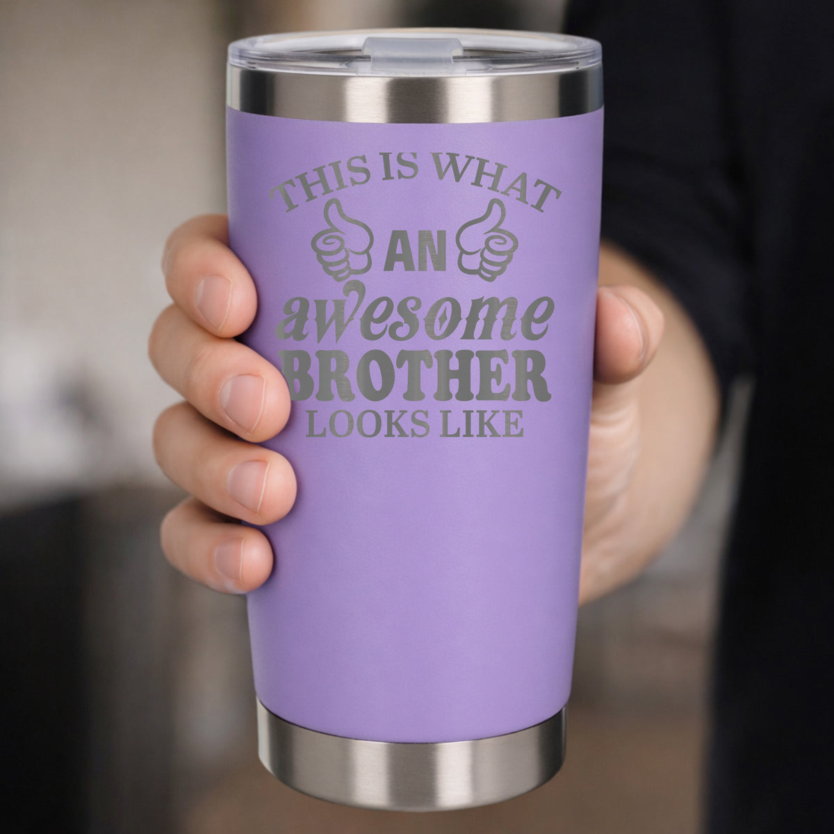 Lavender Thermal Metal Coffee Cup