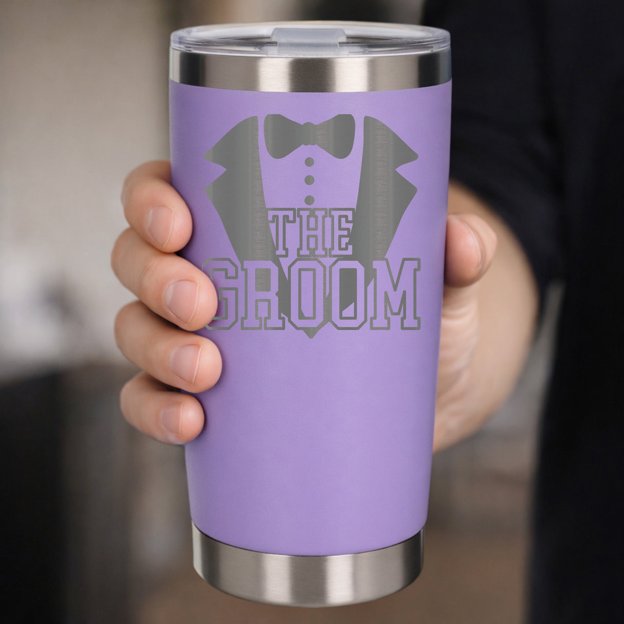 Lavender Thermal Metal Coffee Cup