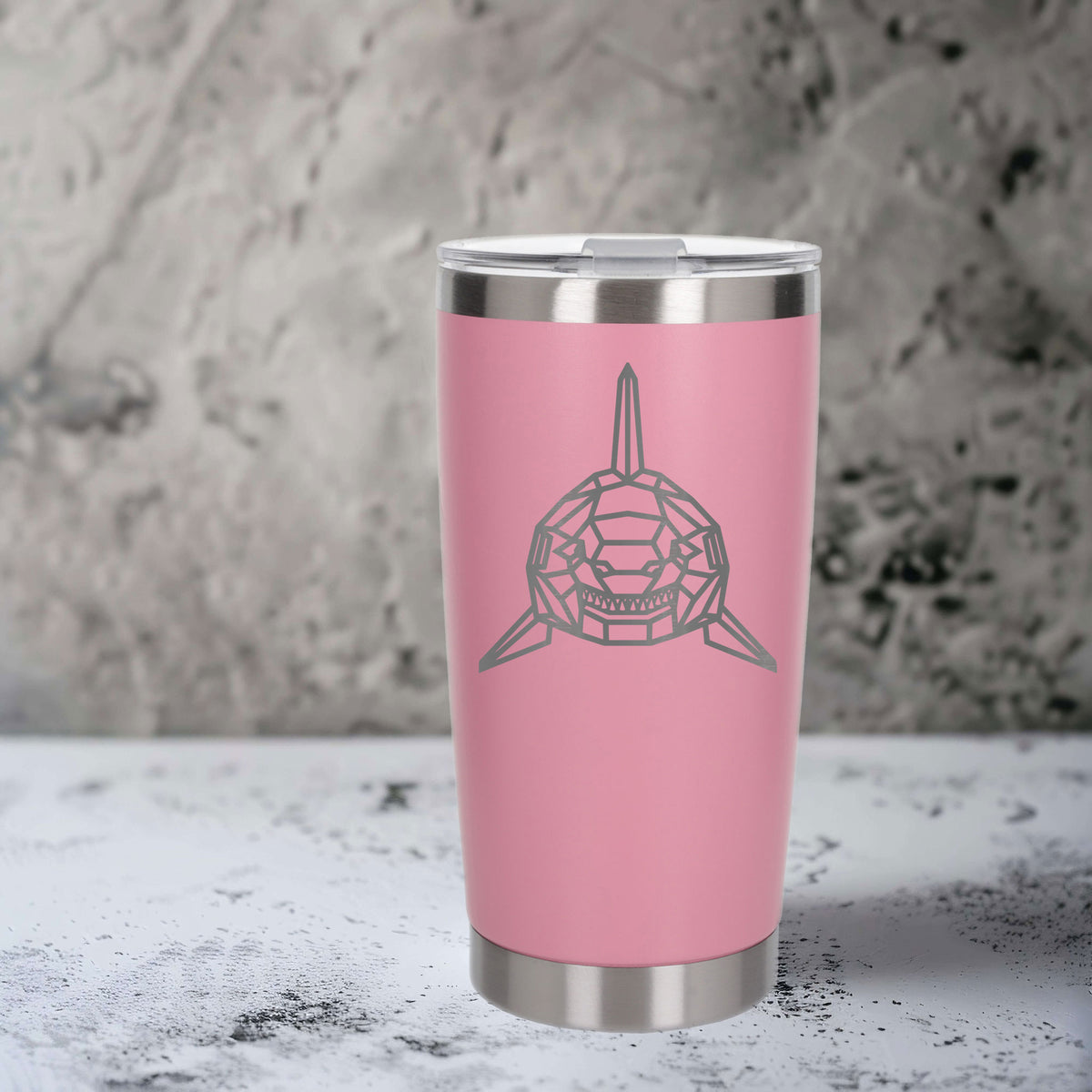 Light Pink Thermal Metal Coffee Cup