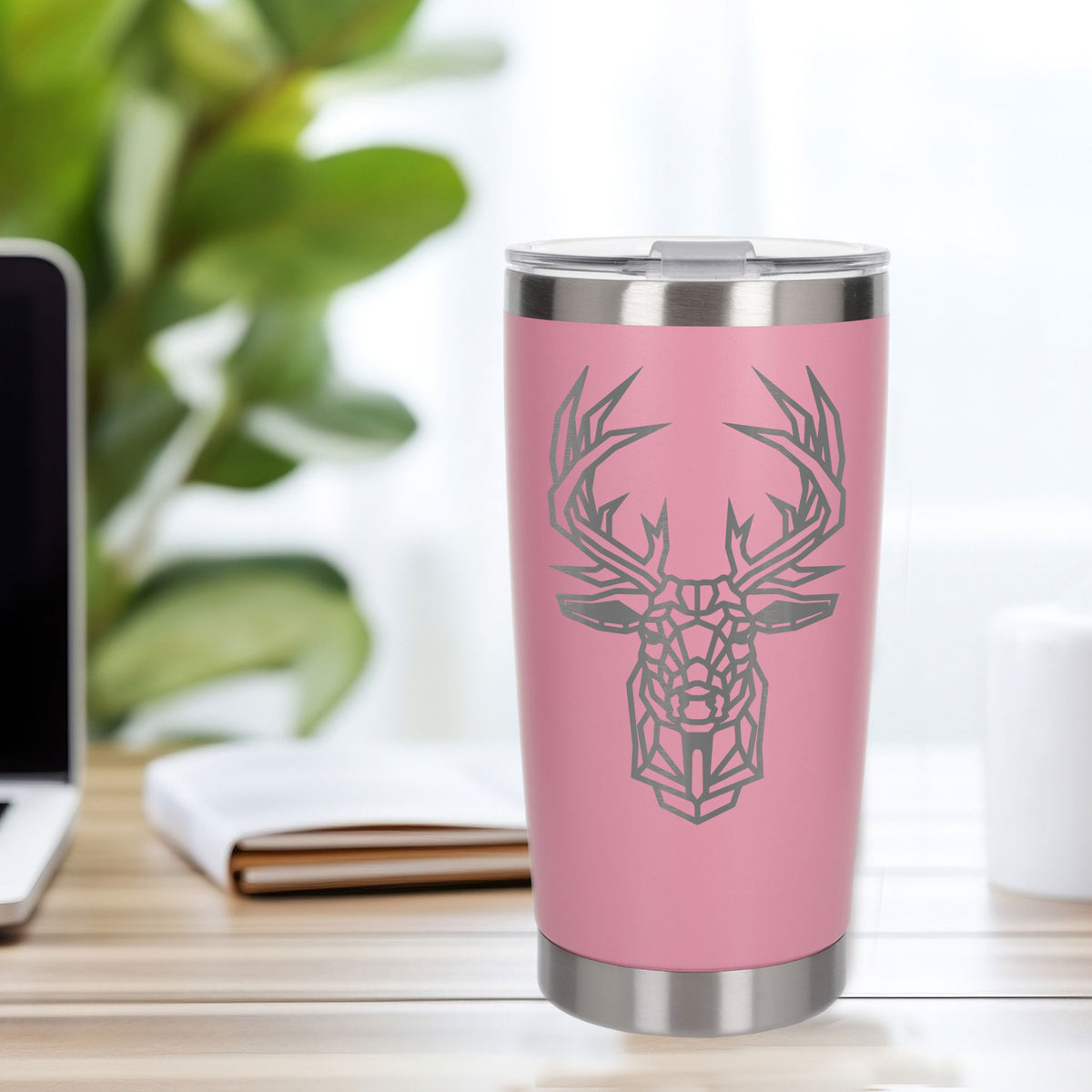 Light Pink Thermal Metal Coffee Cup