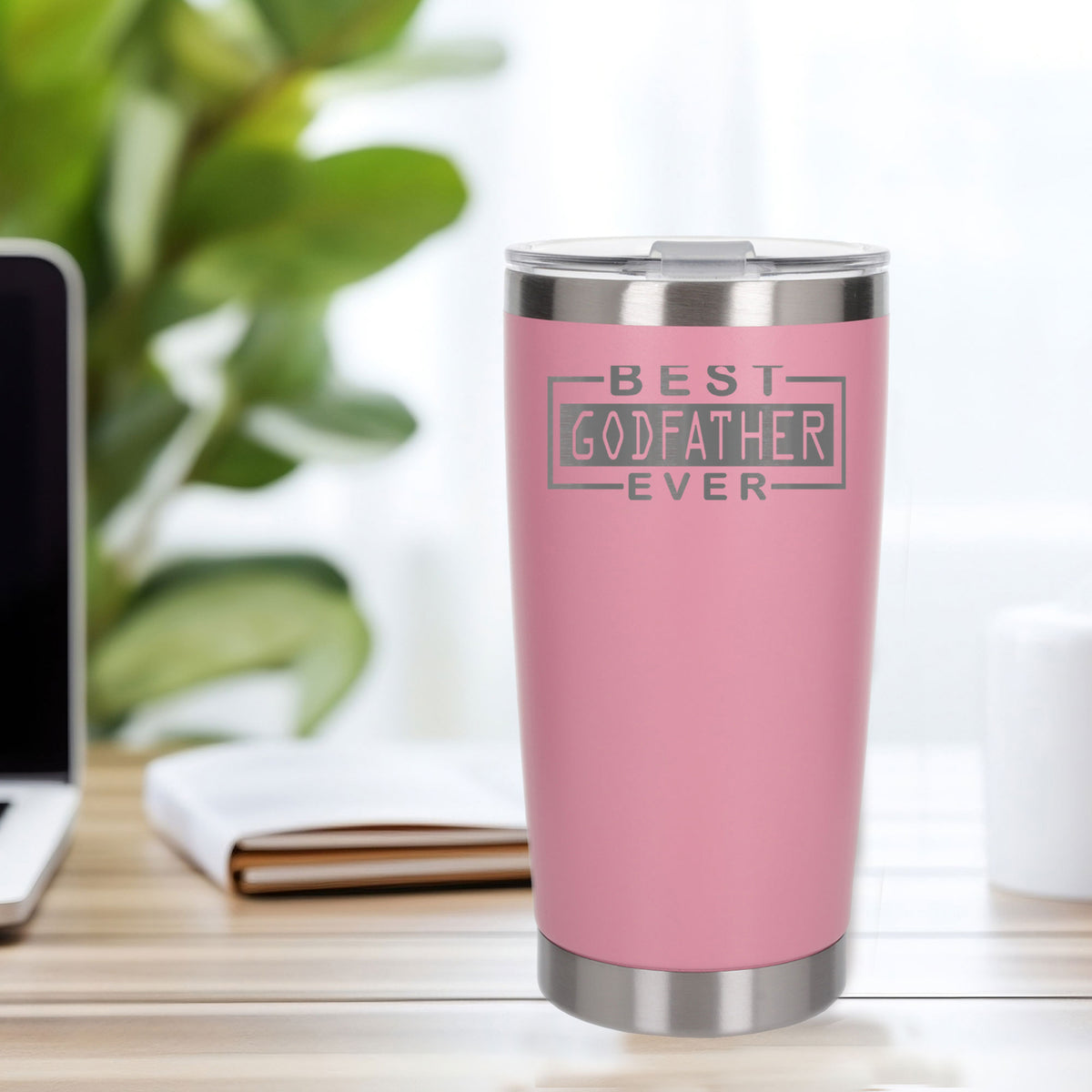 Light Pink Thermal Metal Coffee Cup