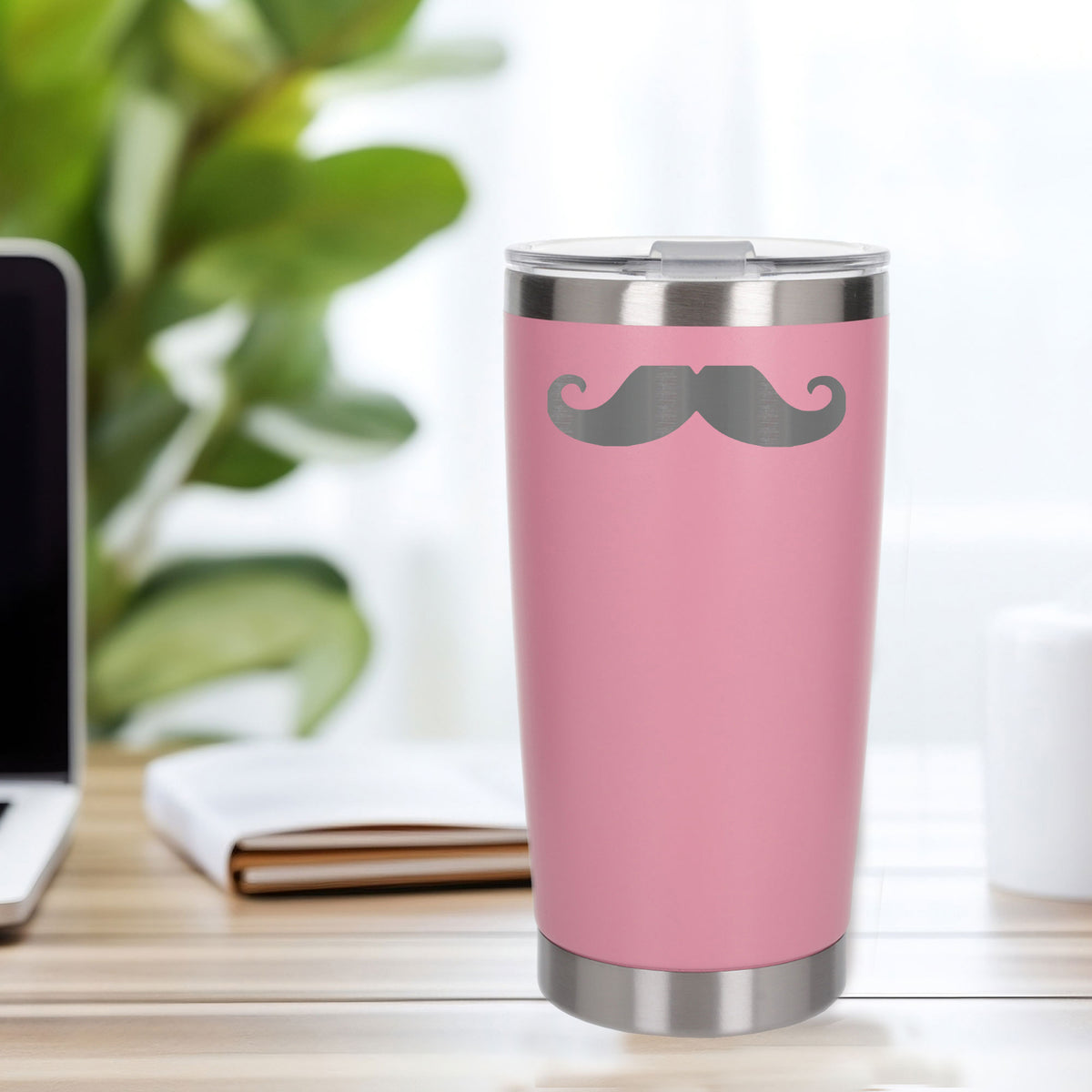 Light Pink Thermal Metal Coffee Cup