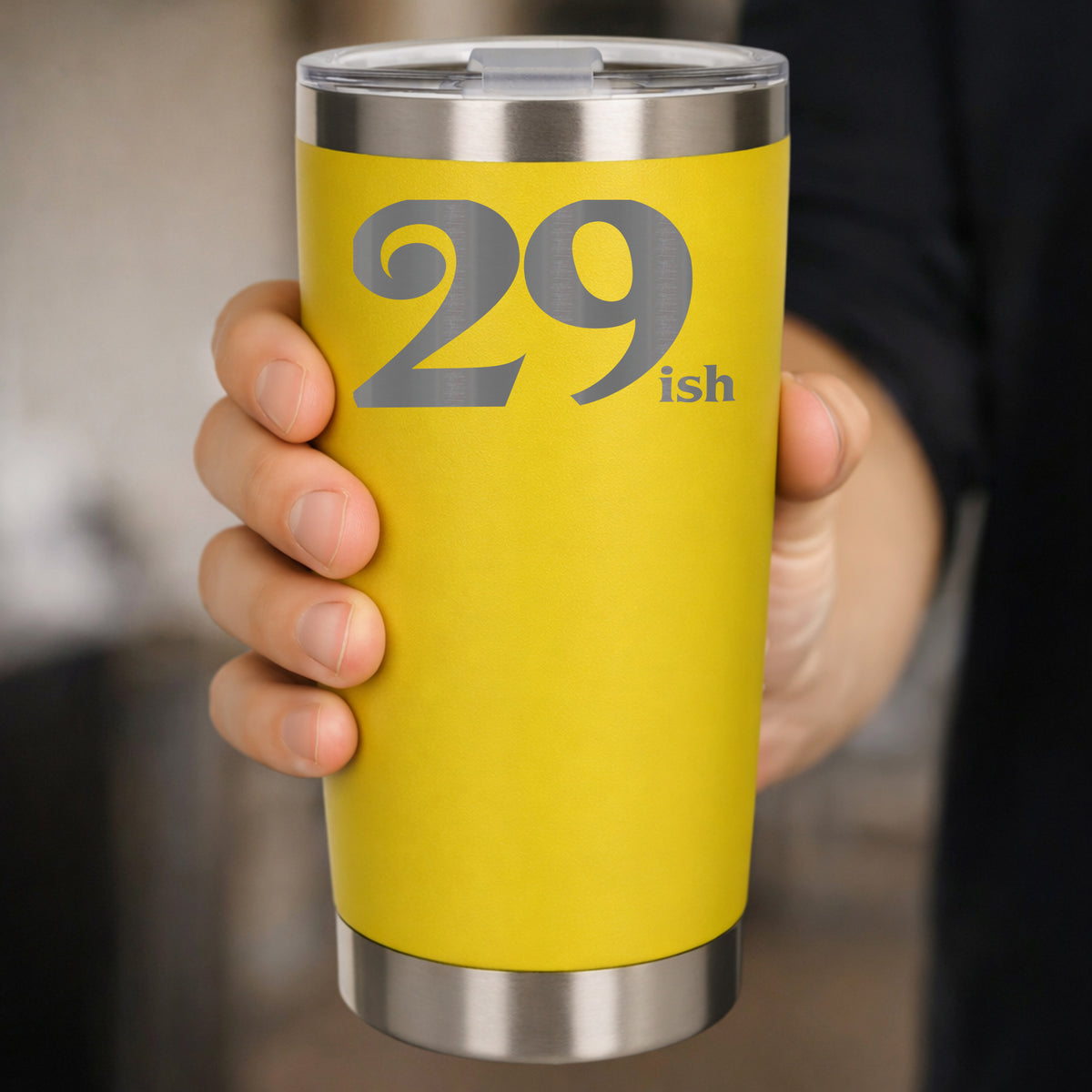 Yellow Thermal Metal Coffee Cup