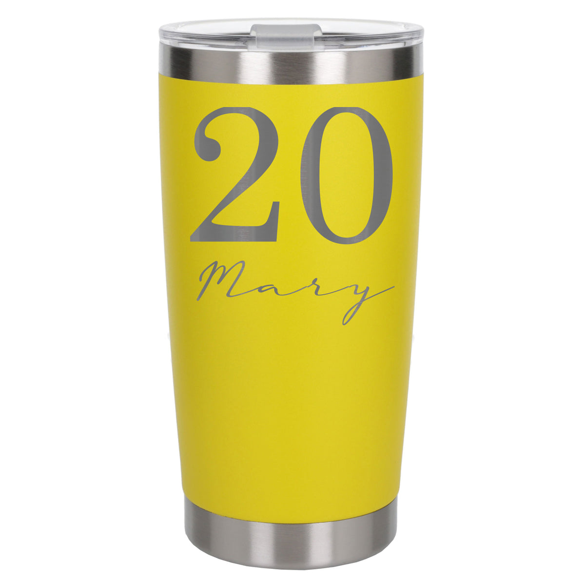 Yellow Thermal Metal Coffee Cup