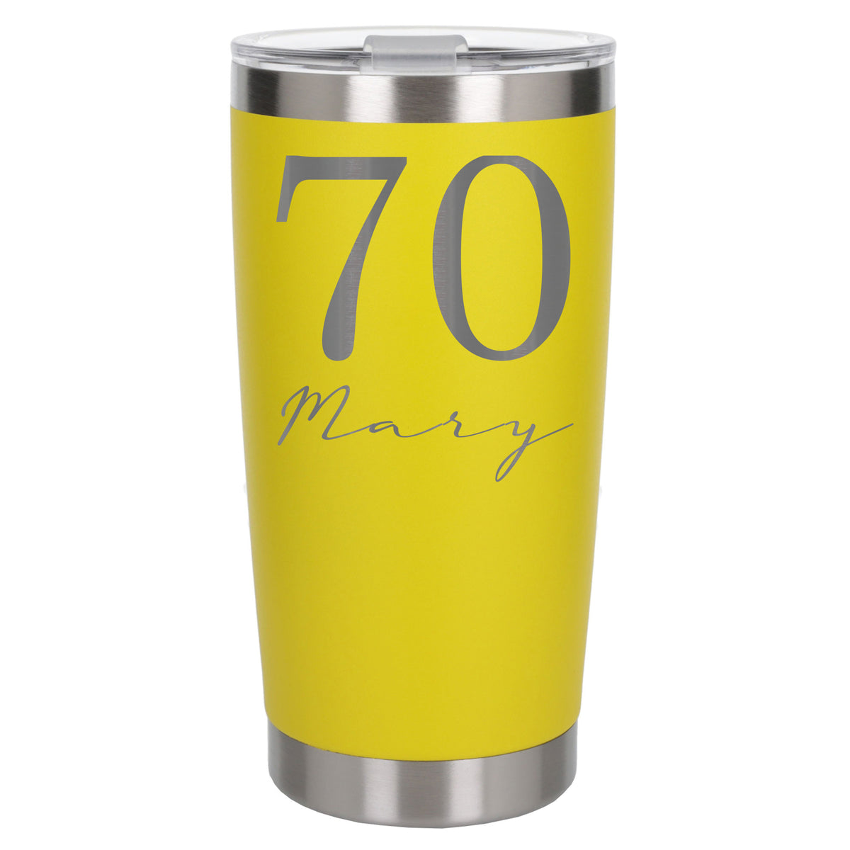 Yellow Thermal Metal Coffee Cup