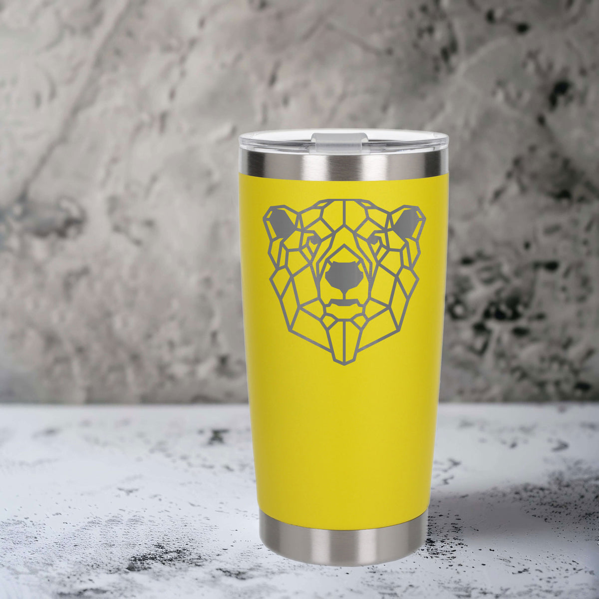 Yellow Thermal Metal Coffee Cup