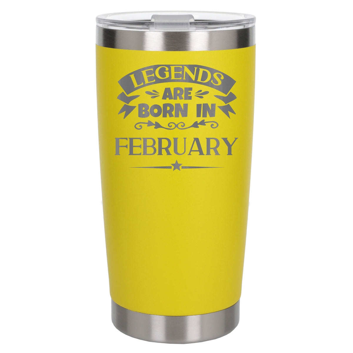 Yellow Thermal Metal Coffee Cup