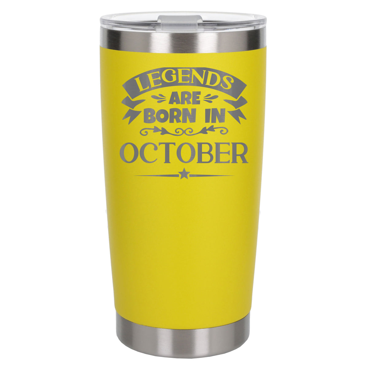 Yellow Thermal Metal Coffee Cup