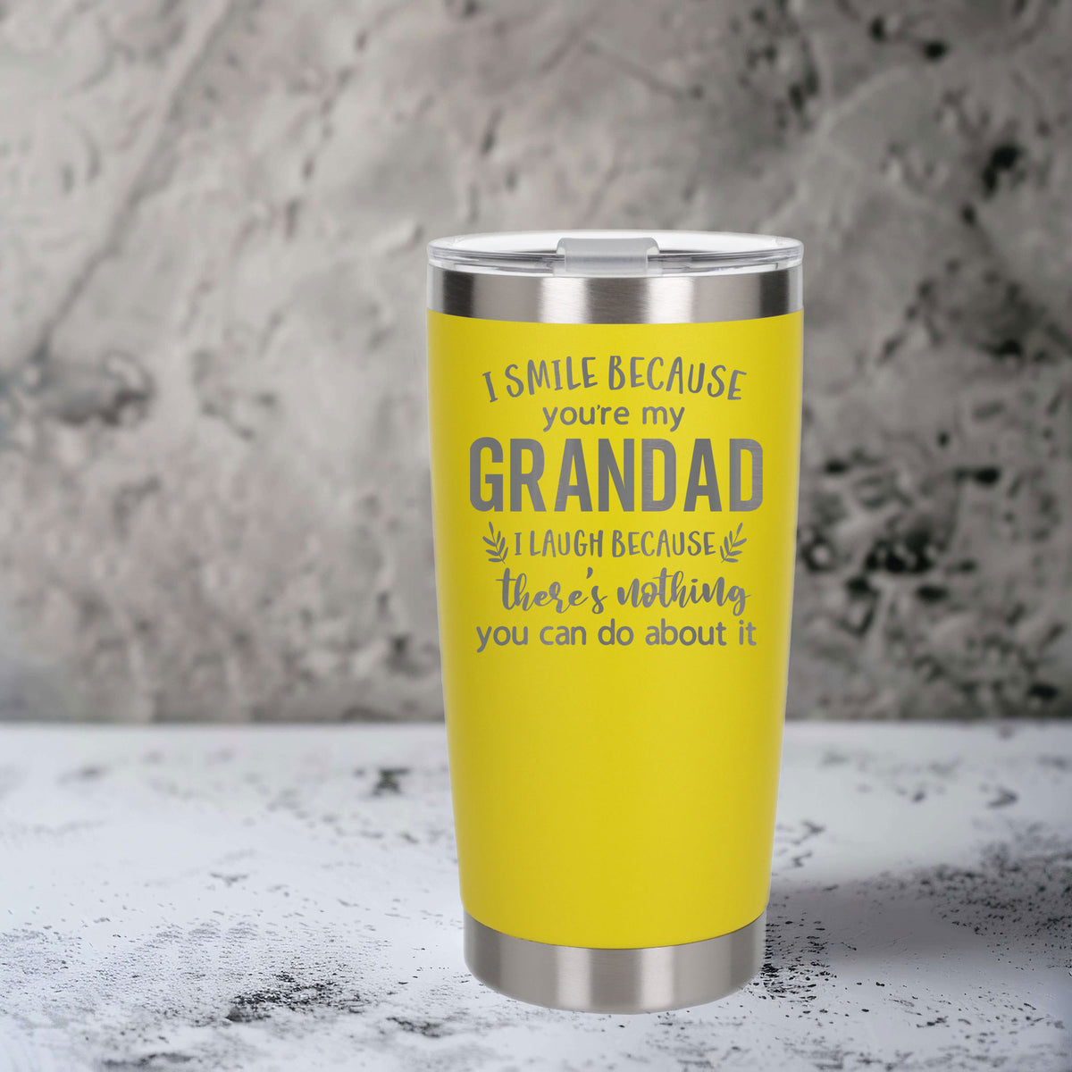 Yellow Thermal Metal Coffee Cup