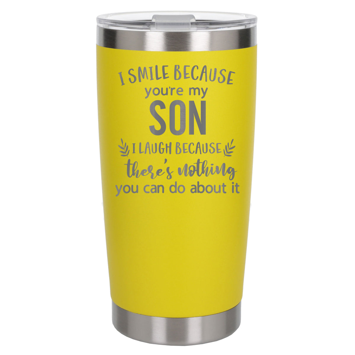 Yellow Thermal Metal Coffee Cup