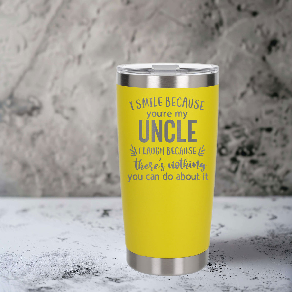 Yellow Thermal Metal Coffee Cup