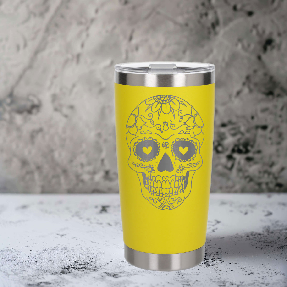 Yellow Thermal Metal Coffee Cup