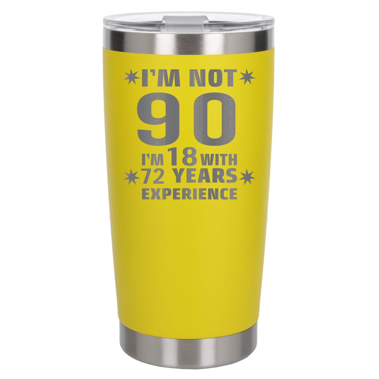 Yellow Thermal Metal Coffee Cup