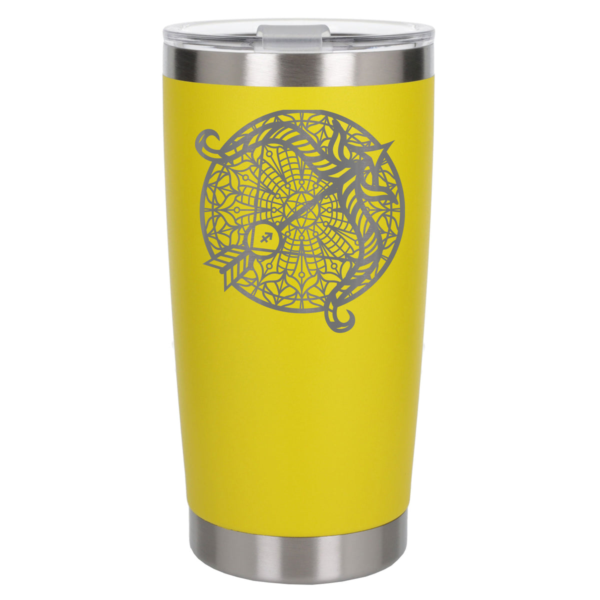 Yellow Thermal Metal Coffee Cup