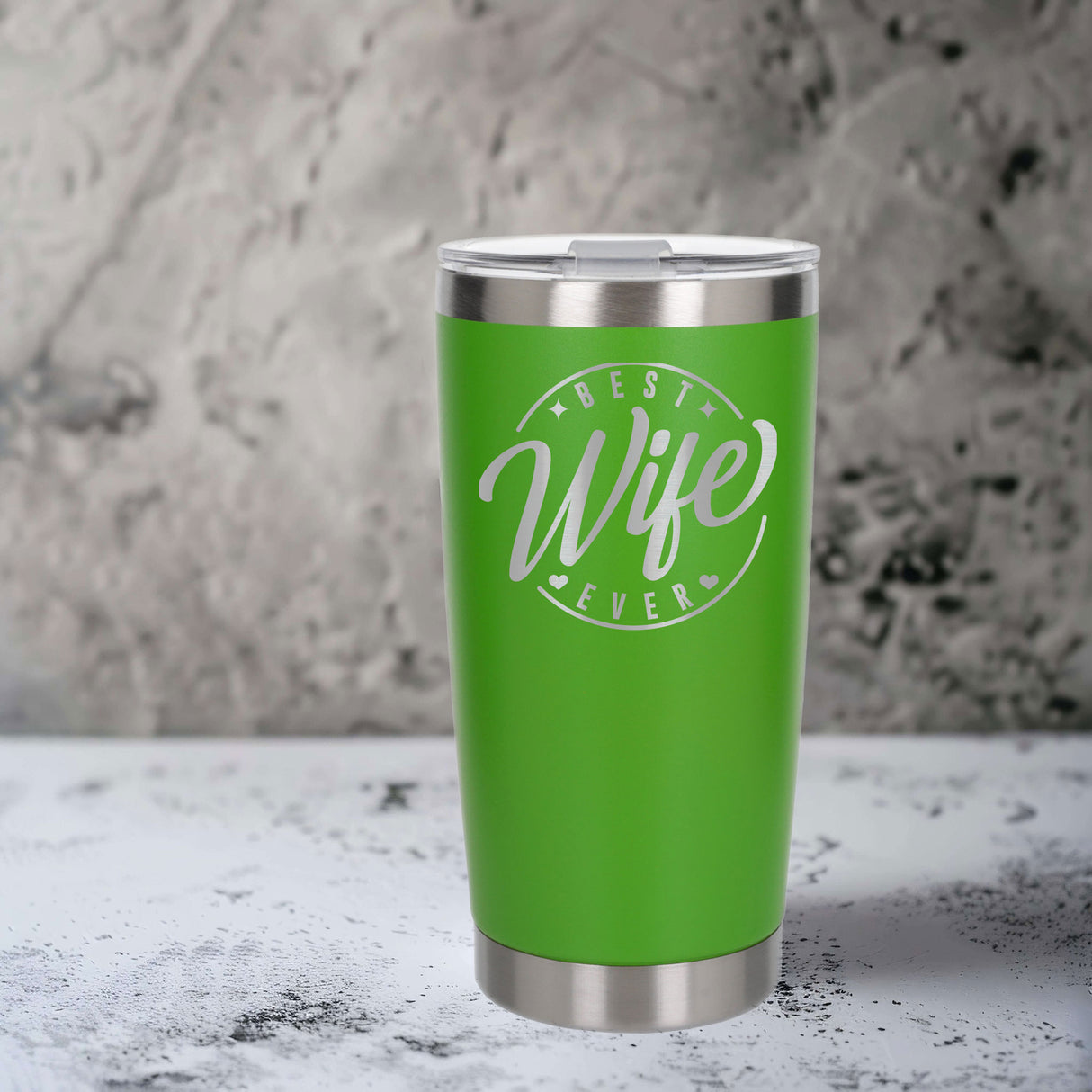 Green Thermal Metal Coffee Cup