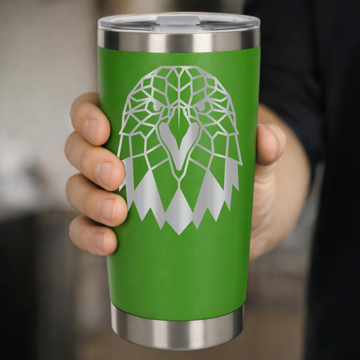 Green Thermal Metal Coffee Cup