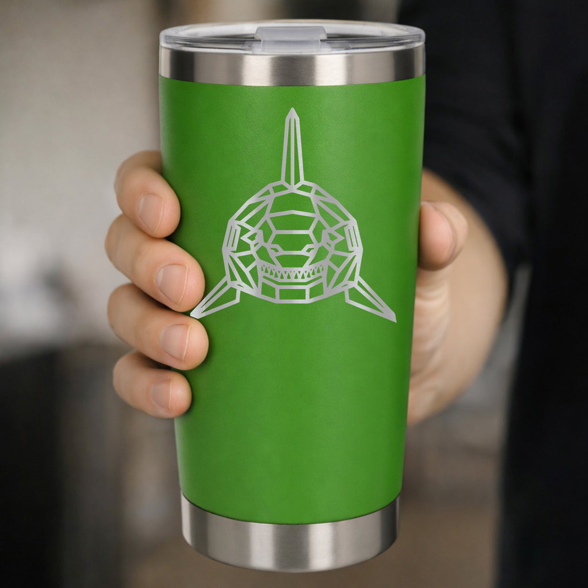 Green Thermal Metal Coffee Cup