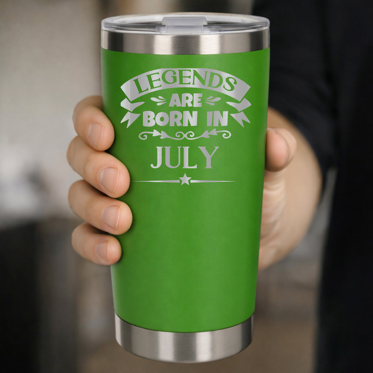 Green Thermal Metal Coffee Cup