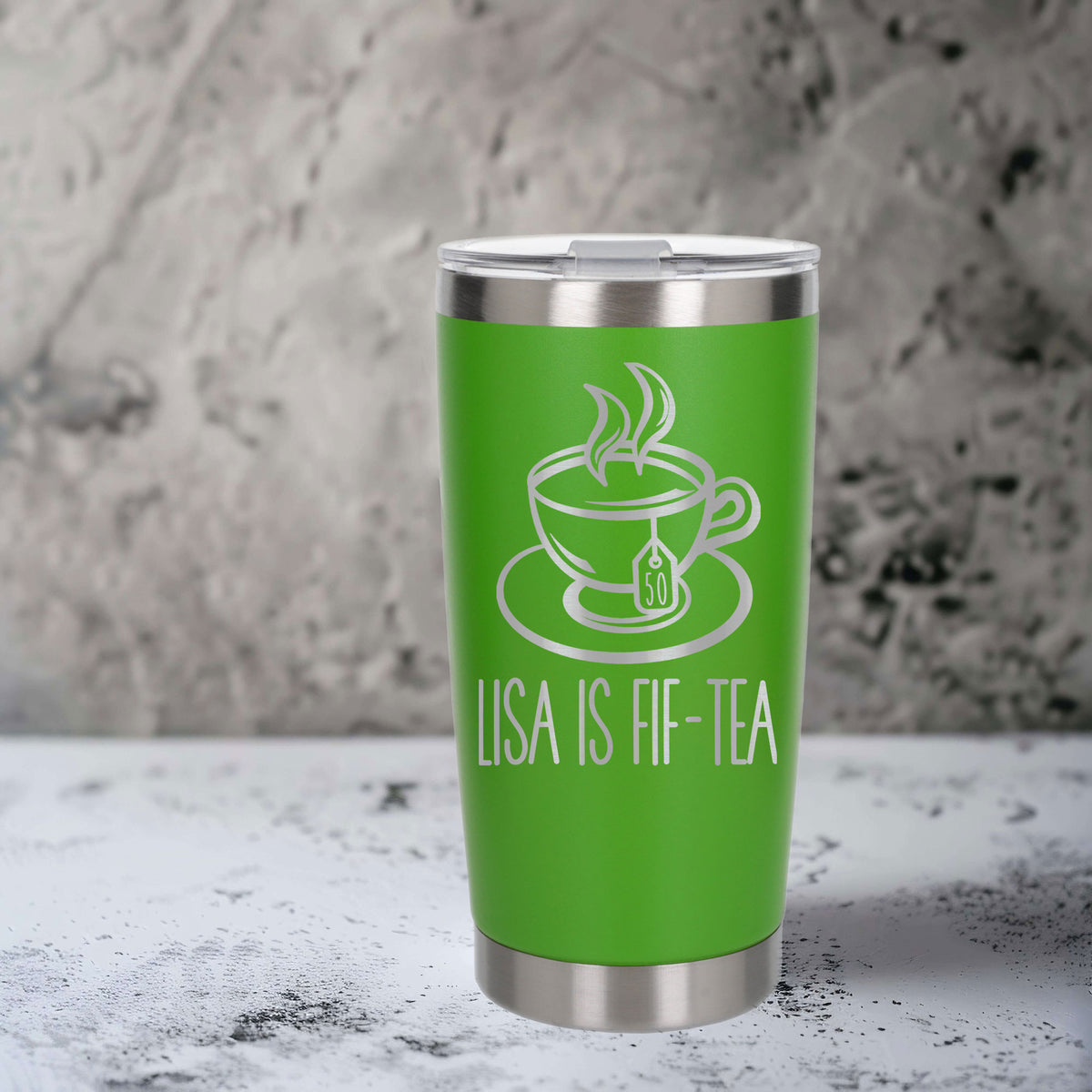 Green Thermal Metal Coffee Cup