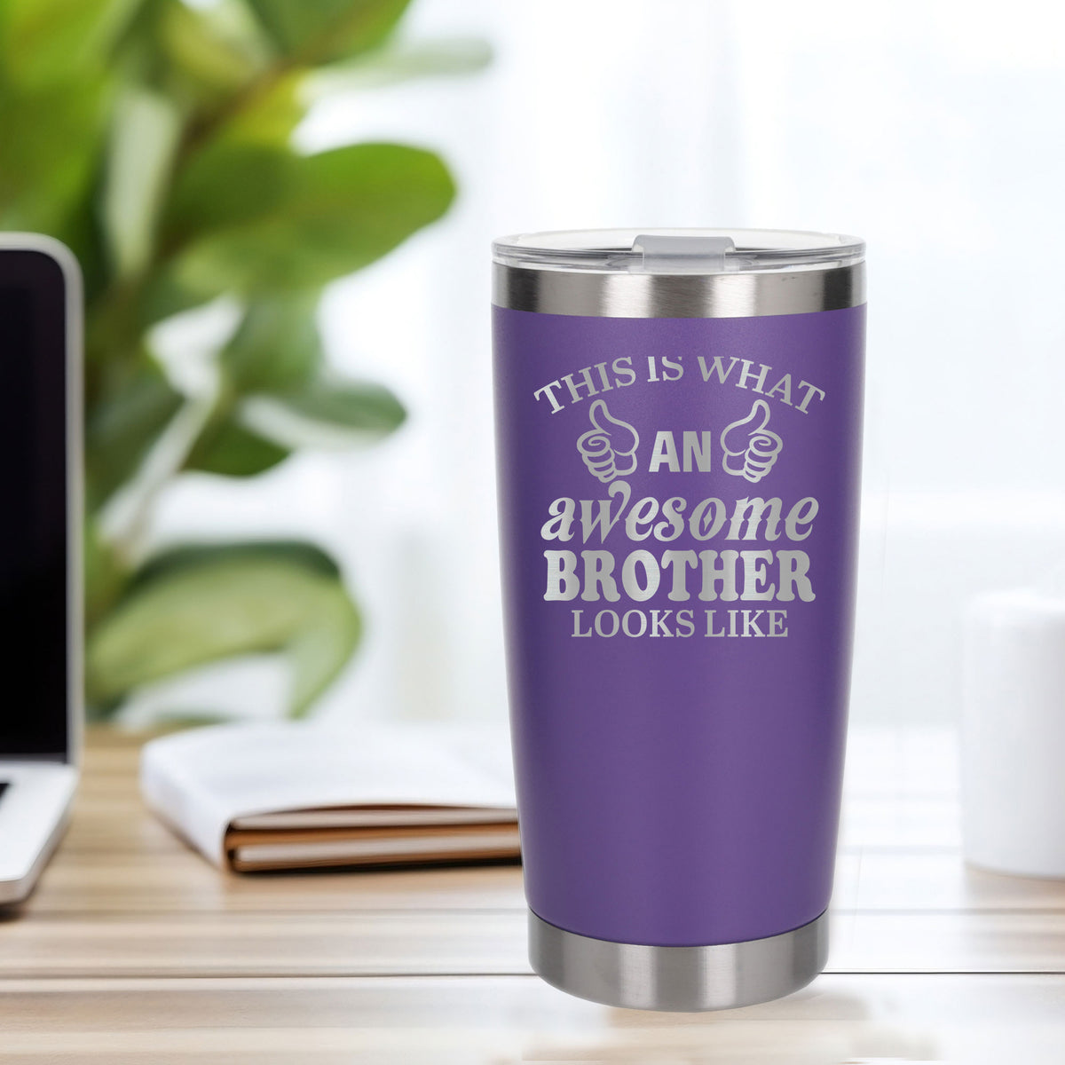 Purple Thermal Metal Coffee Cup