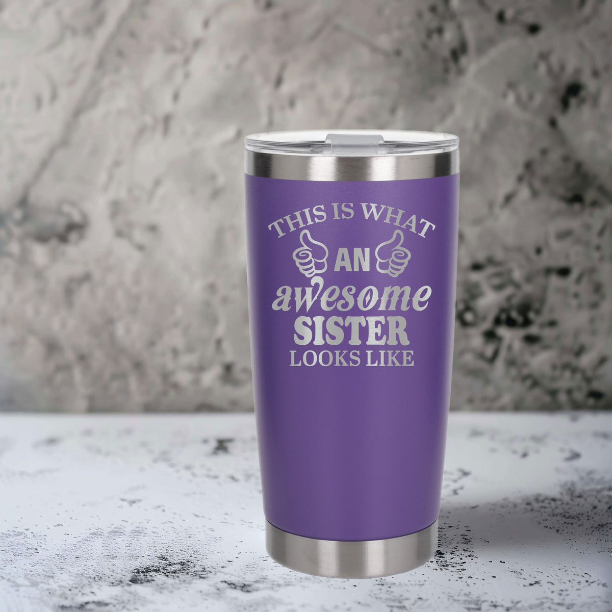 Purple Thermal Metal Coffee Cup