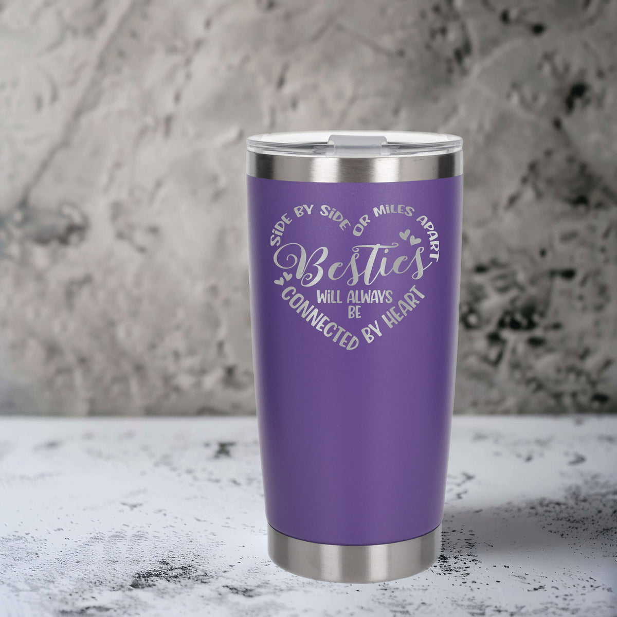 Purple Thermal Metal Coffee Cup
