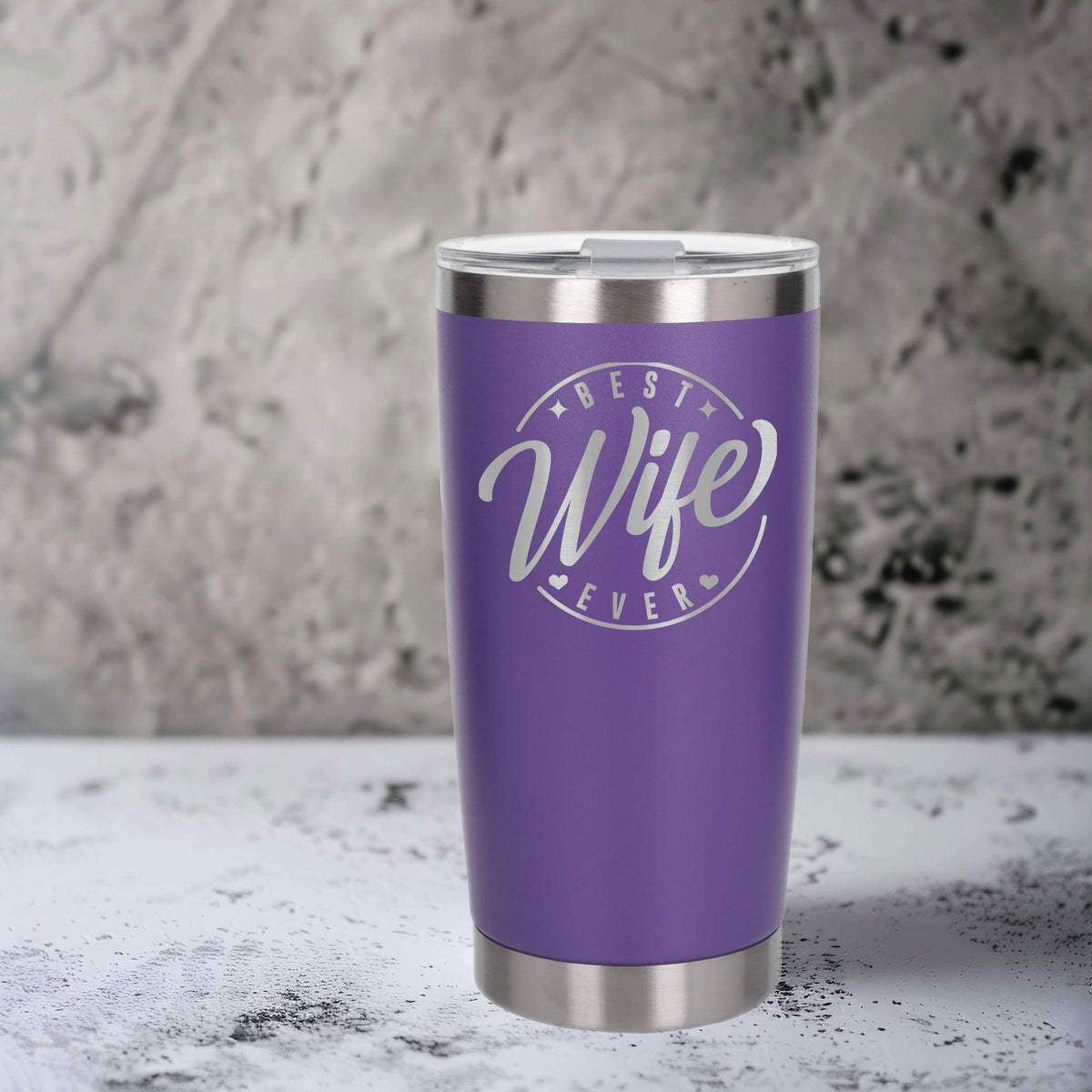 Purple Thermal Metal Coffee Cup