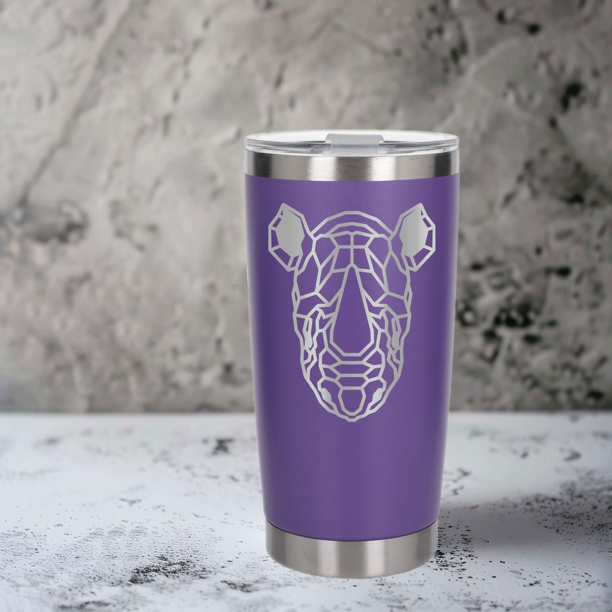 Purple Thermal Metal Coffee Cup
