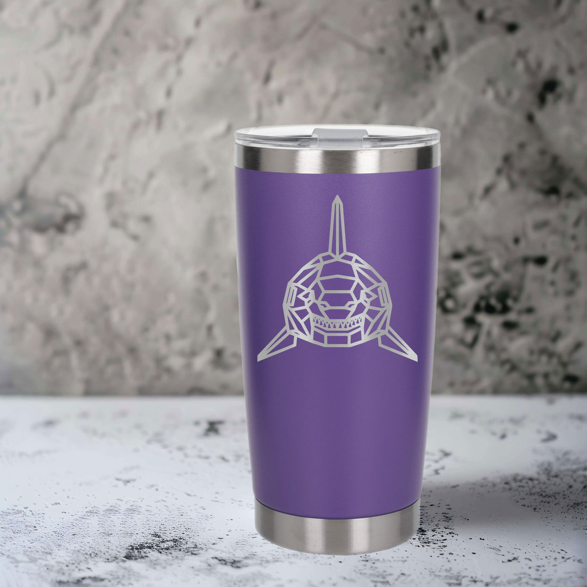 Purple Thermal Metal Coffee Cup