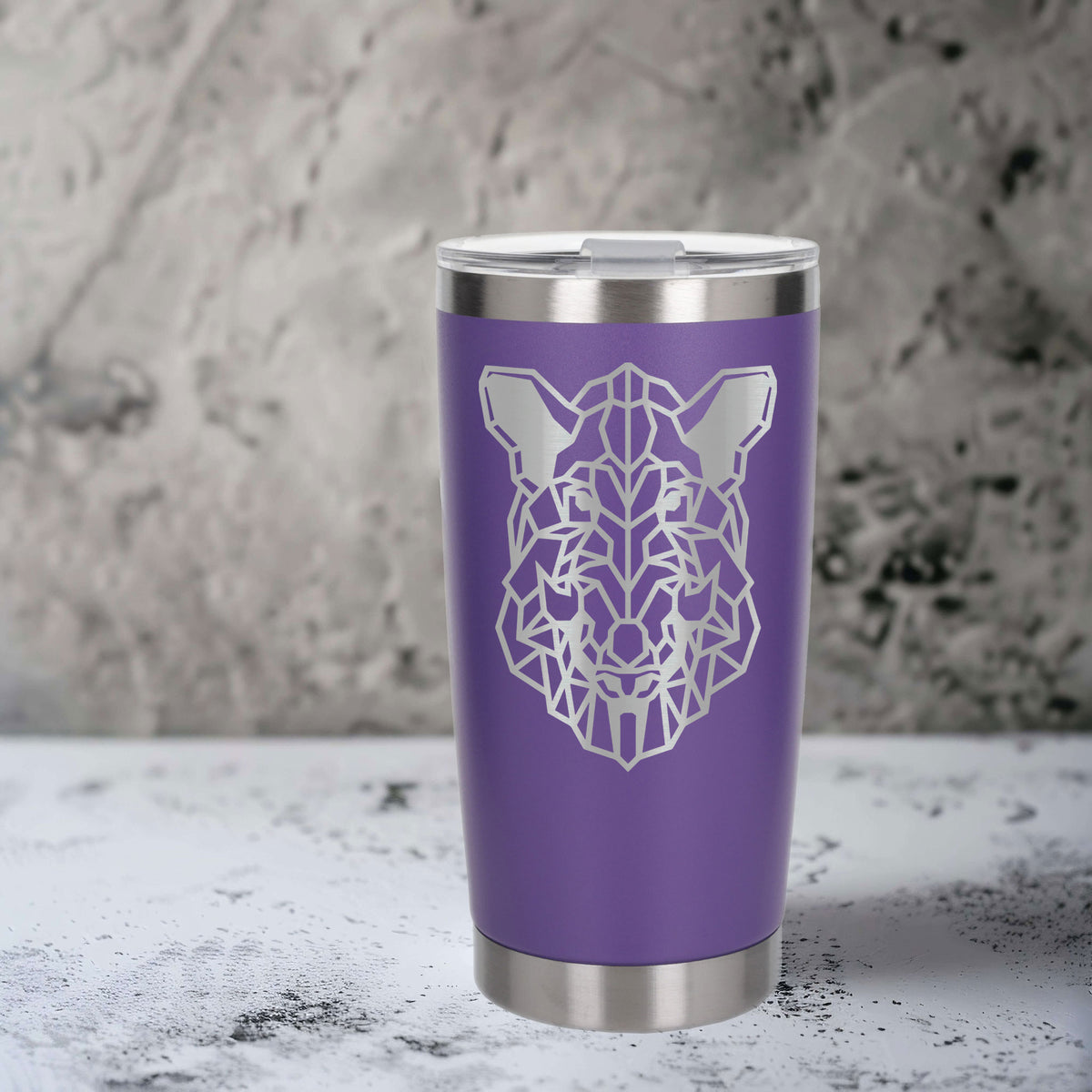Purple Thermal Metal Coffee Cup