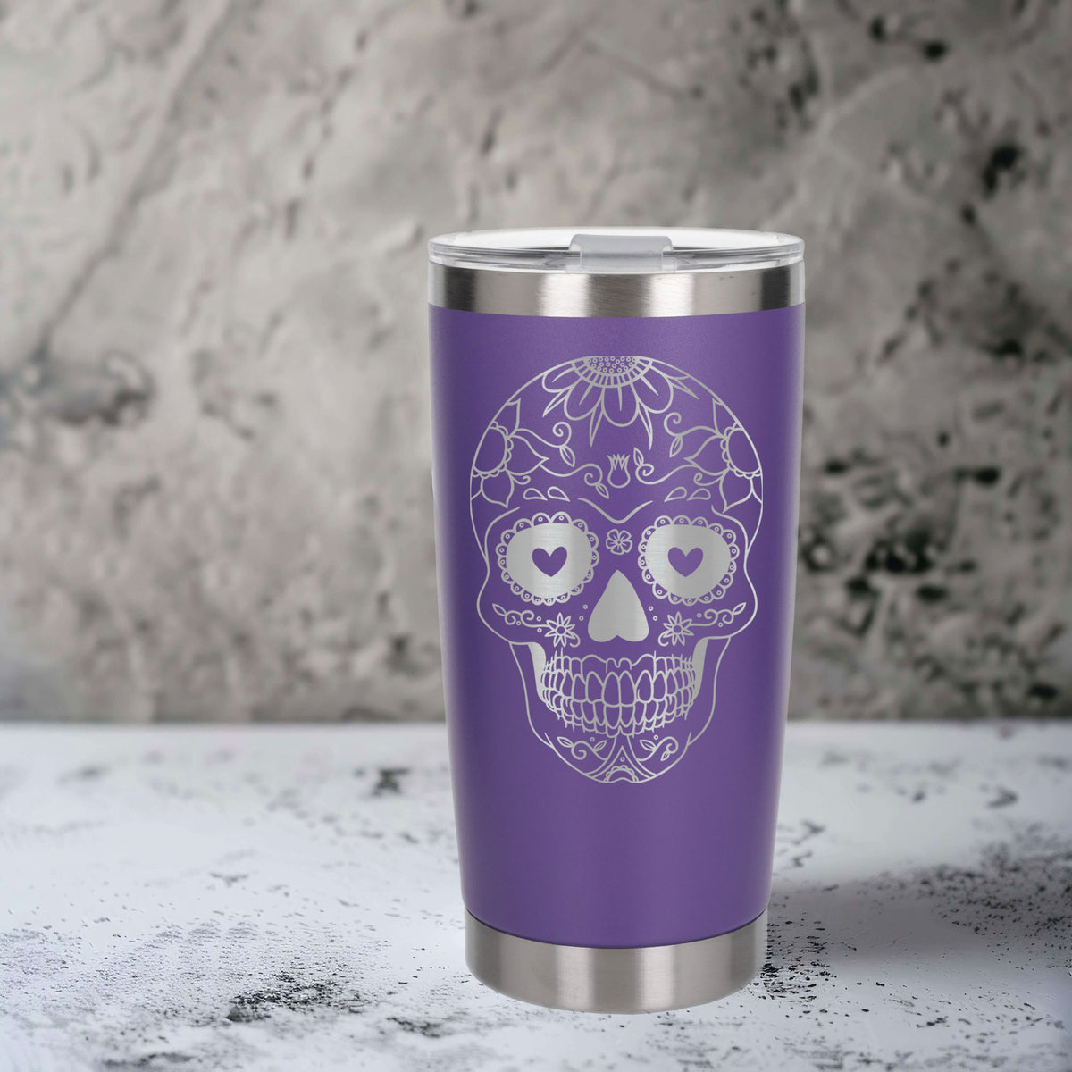 Purple Thermal Metal Coffee Cup