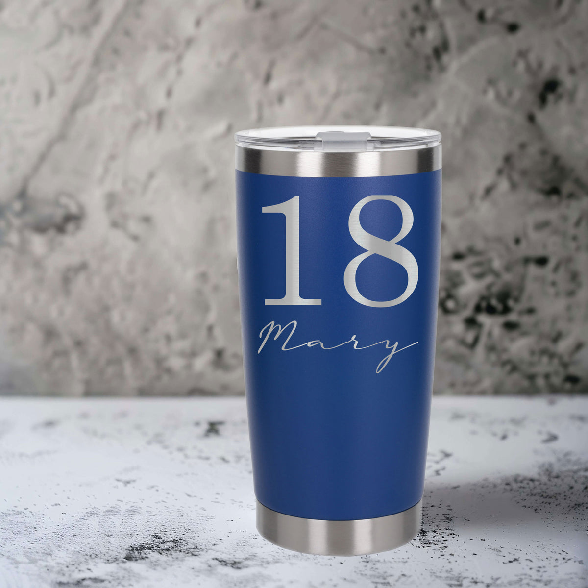 Dark Blue Thermal Metal Coffee Cup