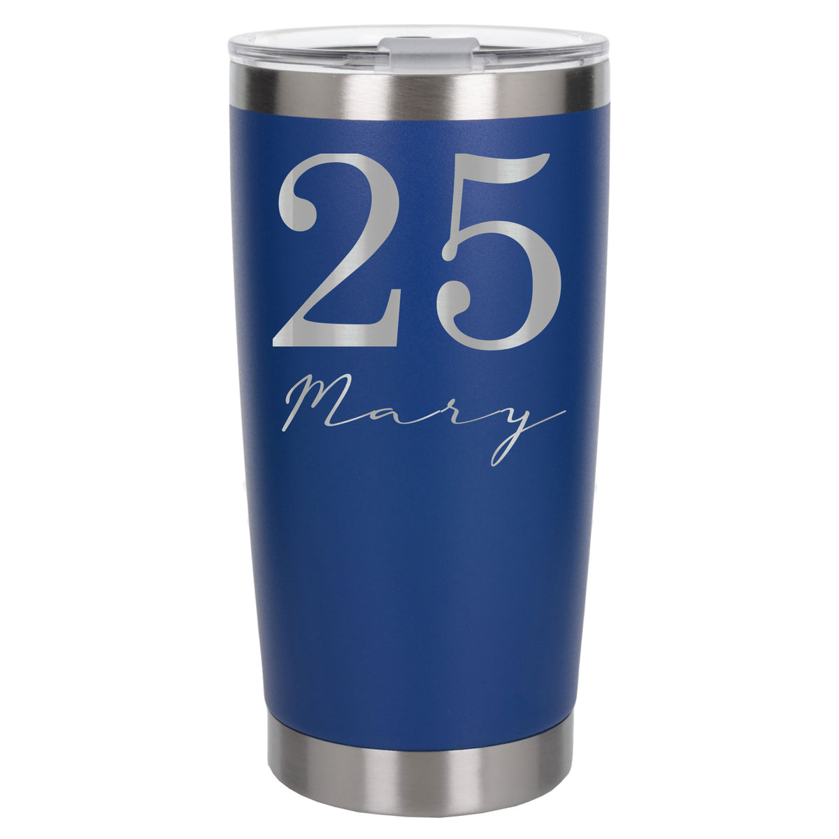 Dark Blue Thermal Metal Coffee Cup