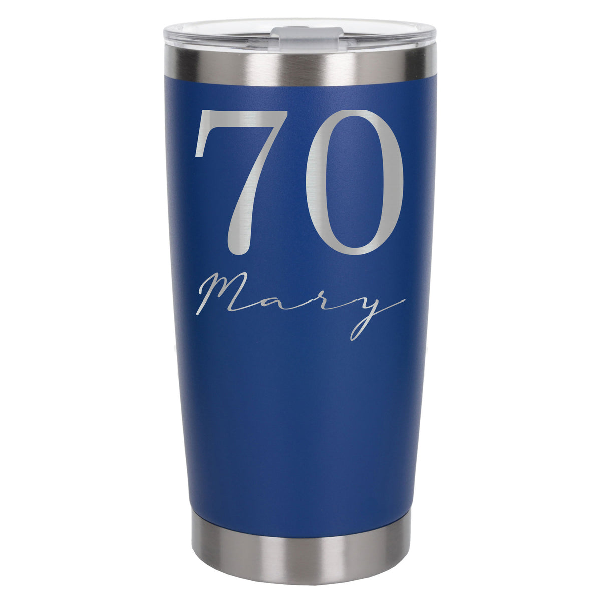 Dark Blue Thermal Metal Coffee Cup